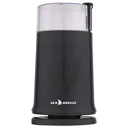 Кофемолка Sea Breeze SB-082 машинка для помола кофе маленькая 60 г нержавеющая сталь 200 Вт Черный