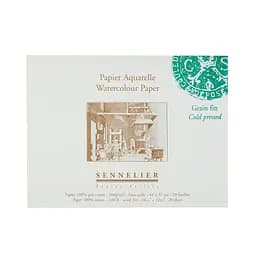 Склейка для акварелі Sennelier, 20 аркушів, холодне пресування, 300 г/м, 41x31 см