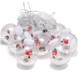 Гирлянда светодиодная от сети Штора Шары снежные Y-20-77WW 19708 3х0.5 м 10 LED теплый желтый