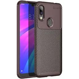 Чохол-накладка Toto TPU Carbon Fiber 1.5 mm Case Xiaomi Redmi 7 Coffee
