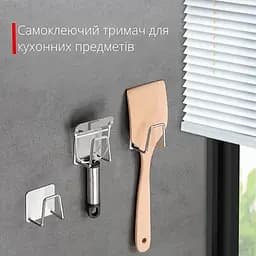 Тримач підставка для губки в раковину на кухню або рушника у ванну з нержавіючої сталі, Yu Xin Сріблястий 86584 - мініатюра 10