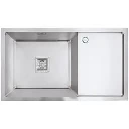 Кухонна мийка Platinum Handmade 780х440х230 L з нержавіючої сталі 3 мм квадратний сифон прямокутна