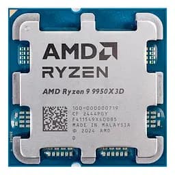 ПроцесорAMD Ryzen 9 9950X3D (4.3GHz 128MB 170W AM5) Tray (100-000000719)