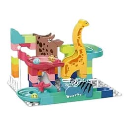 Игровой конструктор Дино-парк 8001, 62 элемента, горки и шарики