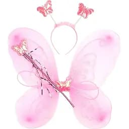 Детский карнавальный костюм Devilon Бабочка 46х38 см розовый (517250)