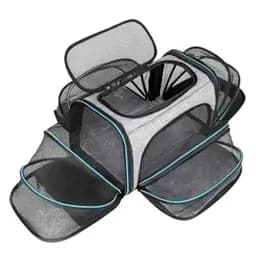 Сумка переноска розкладна для котів і маленьких собак до 8 кг Сіра