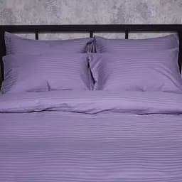 Комплект постільної білизни Moon&Star Satin Stripe Soft Lilac Сімейний 143х210х2 наволочки 2х50х70 - мініатюра 8