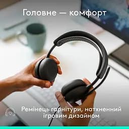 Гарнітура Logitech Zone Wired 2 USB Graphite (981-001619) - мініатюра 3