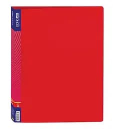 Папка-регистратор пластиковая А4 Е30702 Economix с 4-мя О-образными кольцами 3мм Красный