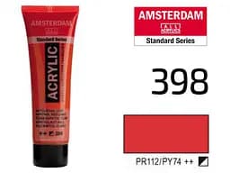 Фарба акрилова Amsterdam 398, Нафтоловий червоний світлий 20 мл CD - мініатюра 2