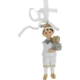 Декоративна прикраса на ялинку Lefard Хлопчик з подарунком 7 см (191-068)