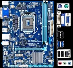 Материнська плата Gigabyte GA-B75M-D2V LGA 1155 (GA-B75M-D2V) Б/В - мініатюра 2