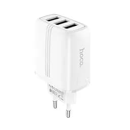Адаптер сетевой HOCO Amazing three-port charger N15 3USB, 3.4A