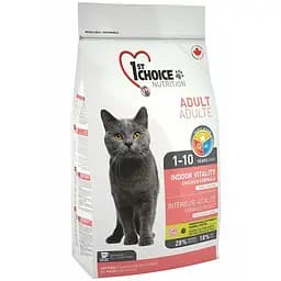 Сухий корм 1st Choice Indoor Vitality Chicken для дорослих кішок 5.44 кг (65672261050)