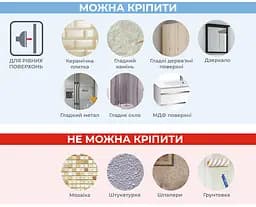 Полиця нержавійка на самоклейці, FABRIKA UNO. Розмір: 23х23х10 - мініатюра 6