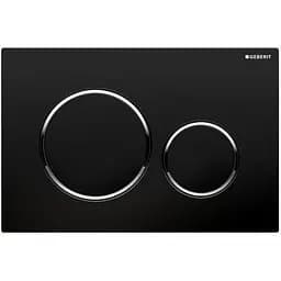 Клавіша змиву Geberit Sigma20 чорний/хром/чорний 115.882.KМ.1, Чорний