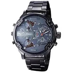 Модний повсякденний розкішний годинник з браслетом з нержавіючої сталі, кварцовий наручний годинник