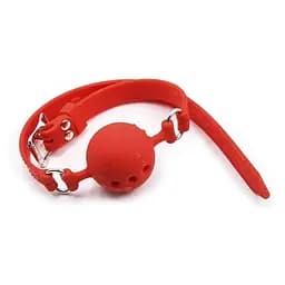Силіконовий кляп для BDSM Червоний K0765-2