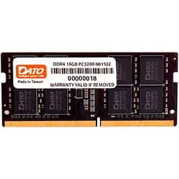 Модуль памяти SO-DIMM DDR4 DATO 16 GB 3200MHz (DT16G4DSDND32) [102443]