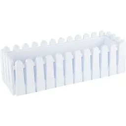 Горщик для квітів Serinova Istanbul балконний 9 л білий (11410)