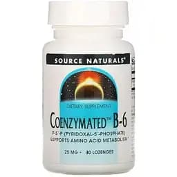 Вітаміни та мінерали Source Naturals Coenzymated Vitamin B6 25 mg, 30 льодяників
