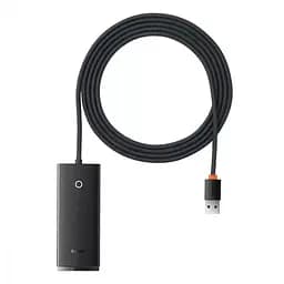 USB-хаб Baseus Lite Series 4-Port (USB-A to USB 3.0*4) 2m WKQX030201 Black