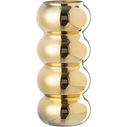 Ваза J-line стеклянная золотая 30 см (48644)