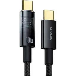 Кабель Baseus Explorer Charging with Auto Shutdown Cable Type-C to Type-C 100W 1m P10319704321-00 Blue - мініатюра 2
