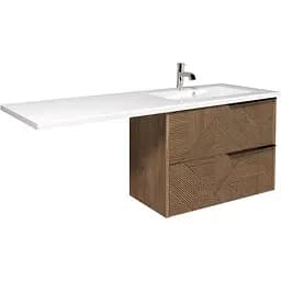 Тумба Мойдодир Cubic 80-A Adam 140 R підвісна з крилом над пральною машиною