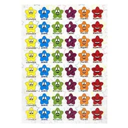 Оцінююча наклейка Зірочки KT23082501, 1 лист, 48 наклейок