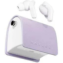 Наушники беспроводные Xiaomi Haylou Lady Bag TWS в кейсе фиолетовые