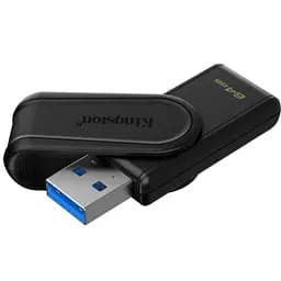 USB флеш накопичувач Kingston 64GB DataTraveler Exodia S Black USB 3.2 (DTXS/64GB) - мініатюра 2