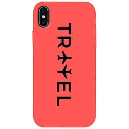Чохол-накладка Toto Matt TPU 2 mm Print Case Apple iPhone X/XS #45 Travel Orange