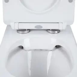 Унітаз-компакт Qtap Presto безобідковий з сідінням Soft-close QT24221217AW, Білий - мініатюра 5