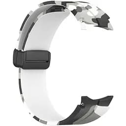 Ремінець для Samsung Galaxy Watch 5 40mm - біло-чорний ширина кріплення 20мм силікон Watchbands Cls-color (W30-8WB66352299) - мініатюра 3