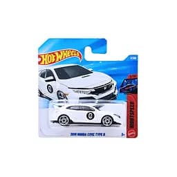 Базова машинка Hot Wheels Nightspeed 2018 Honda Civic Type R біла (5785) JJH88-N521 - мініатюра 6