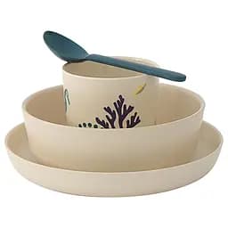 Набор посуды Ekobo Bambino Kid Set Seas, 4 предмета, бежевый (71708)