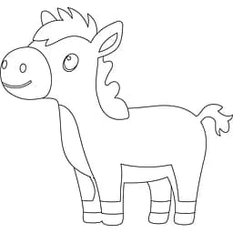 Розпис по полотну "Кінь" 15107-AC 25х30 см