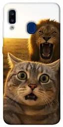 Чохол Demsky Shocked cat and lion для Samsung Galaxy A20 / A30