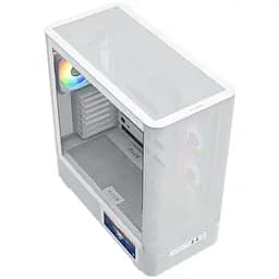 Корпус Modecom VOLCANO AQ400 ARGB MIDI SIDE LCD 6,2”, 4x120 мм fans WHITE без БЖ ATX (MC-A-AQ400-4FA-W) - мініатюра 8