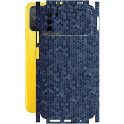 Защитная пленка StatusSKIN для Xiaomi Poco M3 Корпус Винил Соты синие