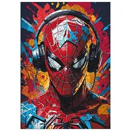 Фигурный пазл из дерева "Человек-паук" Art Craft PZ013-A4C-AC 75-125 деталей, размер А4