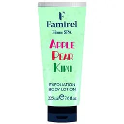 Відлущувальний лосьйон для тіла Famirel Home Spa Exfoliant Body Lotion Kiwi, Pear & Apple Ківі, груша і яблуко 225 мл