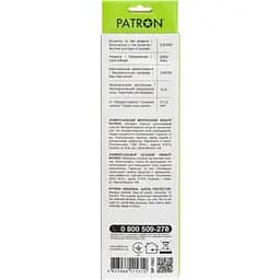 Мережевий фільтр живлення Patron 1.8 m3*1mm2 (SP-1052) 5 розеток BLACK (EXT-PN-SP-1052) - мініатюра 3
