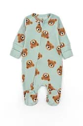 Бавовняний комбінезон для немовлят на блискавці Cute bear - мініатюра 1