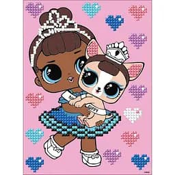 Алмазна мозаїка L.O.L. Surprise! Miss Baby With Miss Puppy AML1201 15x20 см