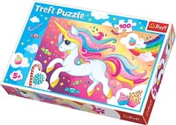 Набор Пазлы - (100 элм.) - "Сладкий Единорог"