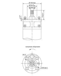 Насос відцентровий свердловинний DONGYIN 6SP30-16 380В 15кВт H 182(122)м Q 700(500)л/хв Ø145мм +пульт (з 3х частин) (7777303) - мініатюра 3