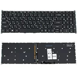 Клавіатура для ноутбука ACER (AS: A317-51, A317-32) rus, black, без кадру, підсвічування клавіш (оригінал)