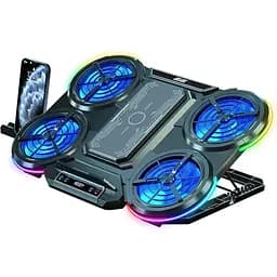 Охолоджувальна підставка для ноутбука 15.6 дюймів 2E Gaming CPG008 5xFan RGB LED